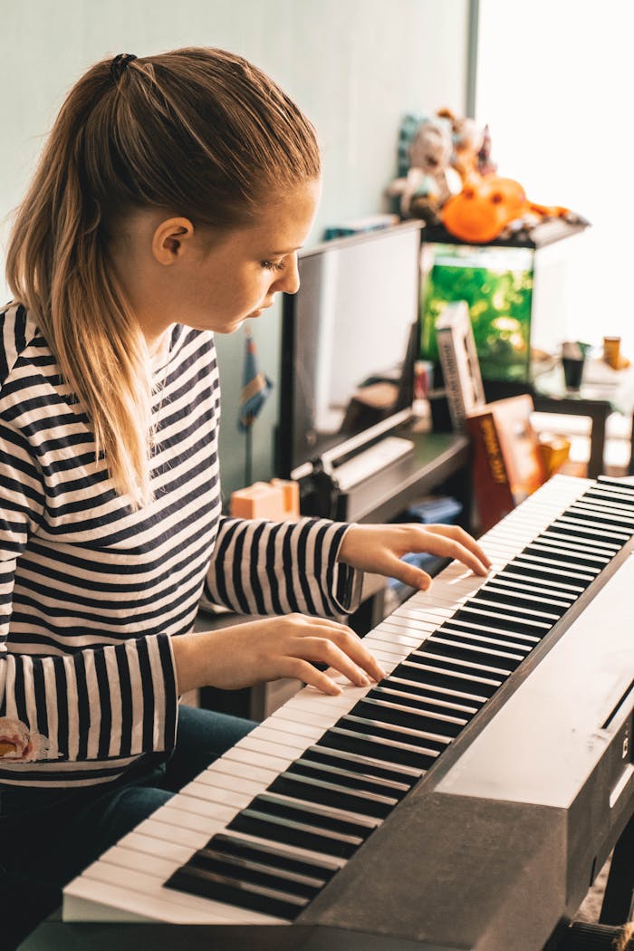 Student piano recital at All Stars Music School